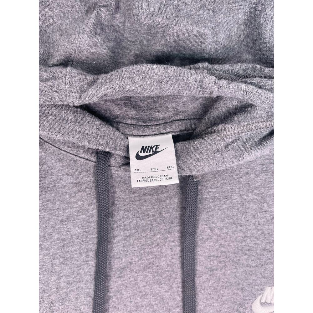 Nike Sweatshirt Adult XXL Gray Hoodie Jersey Sweater Pullover Swoosh Mens - Picture 3 of 6